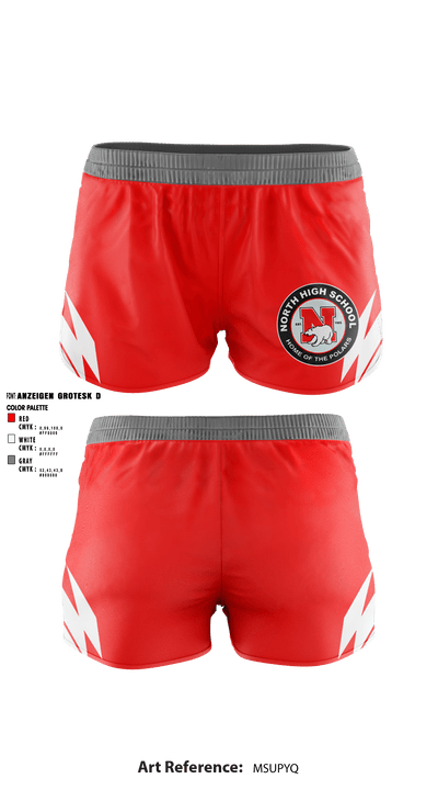 North Senior High School Gymnastics 87380048 Women's Shorts - 1