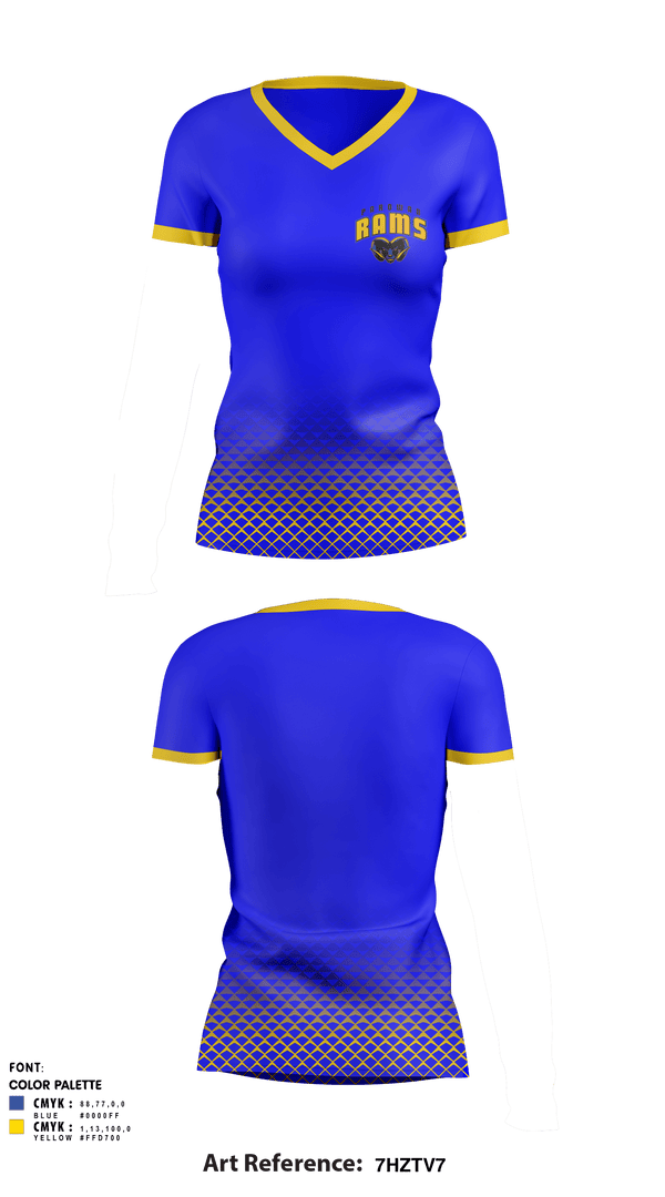 Women's Short Sleeve Vneck Shirt, Parowan High School Track, Track & Field, Teamtime, Team time, sublimation, custom sports apparel, team uniforms, spirit wear, spiritwear, sports uniforms, custom shirts, team store, custom team store, fundraiser sports, apparel fundraiser
