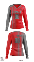 Duncan High School Volleyball 51201013 Women's Long Sleeve V-neck Shirt - 2