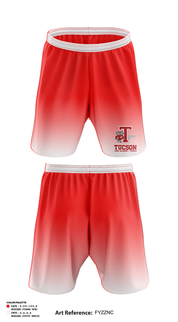 Athletic Shorts With Pockets, Tucson High Magnet School Tennis, Tennis, Teamtime, Team time, sublimation, custom sports apparel, team uniforms, spirit wear, spiritwear, sports uniforms, custom shirts, team store, custom team store, fundraiser sports, apparel fundraiser