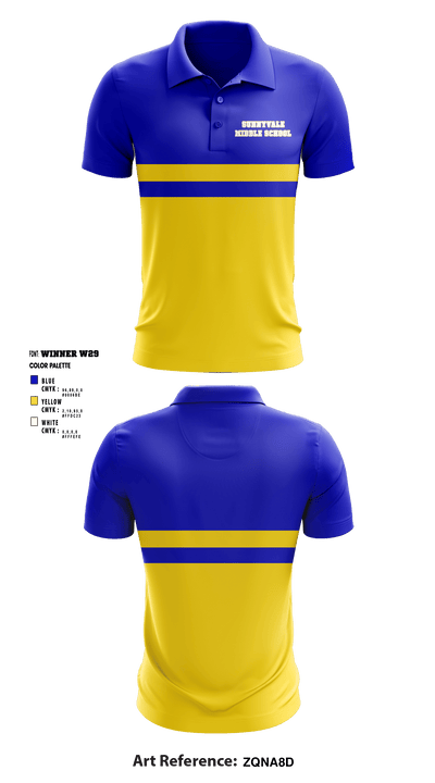 Sunnyvale Middle School 55782531 Short Sleeve Performance Polo - 1