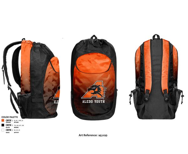 Gear Bag, Aledo Youth Football And Cheer Association, Football, Teamtime, Team time, sublimation, custom sports apparel, team uniforms, spirit wear, spiritwear, sports uniforms, custom shirts, team store, custom team store, fundraiser sports, apparel fundraiser