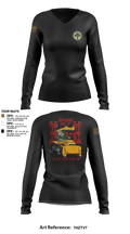 HHC 1-114 Infantry Brigade 59777131 Women's Long Sleeve V-neck Shirt - 3