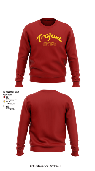 Crew Neck Sweatshirt, University Of Southern California Diving, Spirit Store, Teamtime, Team time, sublimation, custom sports apparel, team uniforms, spirit wear, spiritwear, sports uniforms, custom shirts, team store, custom team store, fundraiser sports, apparel fundraiser