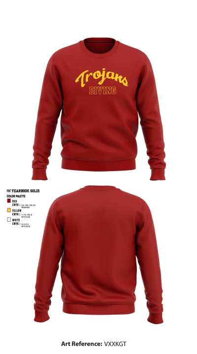 University Of Southern California Diving 38780209 Crew Neck Sweatshirt - 5