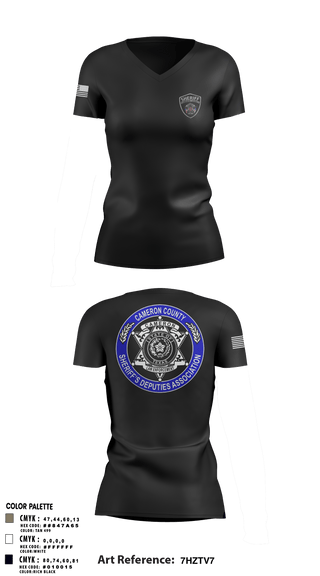 Women's Short Sleeve Vneck Shirt, Carrizalez, Police, Teamtime, Team time, sublimation, custom sports apparel, team uniforms, spirit wear, spiritwear, sports uniforms, custom shirts, team store, custom team store, fundraiser sports, apparel fundraiser
