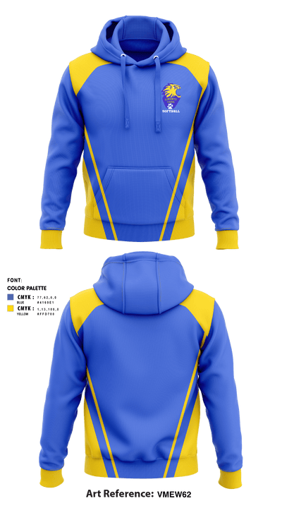 Liberty High School Softball 65560849 Hoodie - 1
