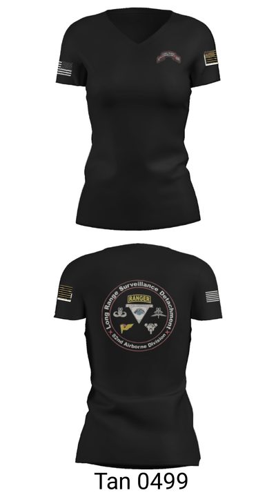 82nd LRSD 20320535 Women's Short Sleeve V-neck Shirt - 23