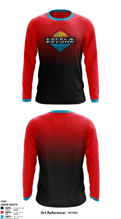 Excel & Beyond Coaching 7207155 Long Sleeve Performance Shirt - 2