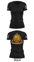 WVARNG Surface Maintenance Management Office 36945793 Women's Short Sleeve V-neck Shirt - 19