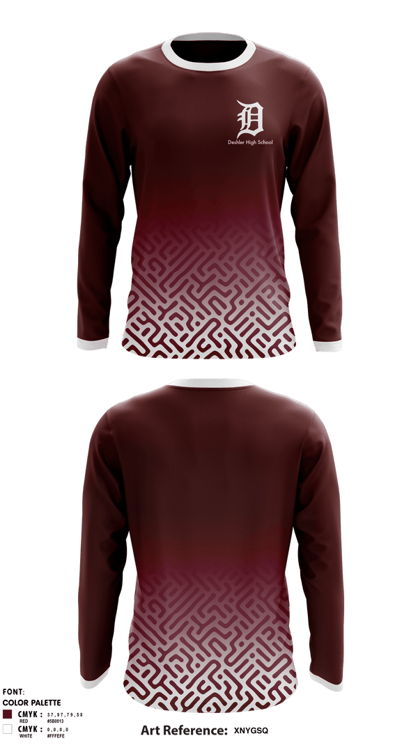 Long Sleeve Performance Shirt, Deshler High School, Spirit Store, Teamtime, Team time, sublimation, custom sports apparel, team uniforms, spirit wear, spiritwear, sports uniforms, custom shirts, team store, custom team store, fundraiser sports, apparel fundraiser