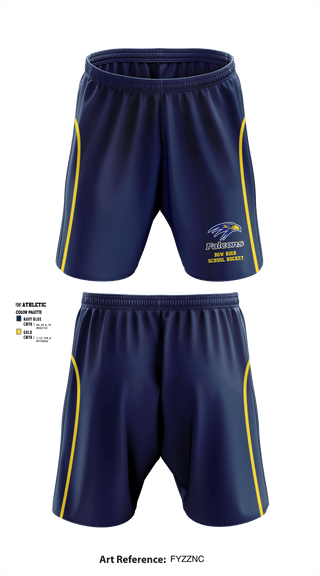 Athletic Shorts With Pockets, Bow High School Hockey, Ice Hockey, Teamtime, Team time, sublimation, custom sports apparel, team uniforms, spirit wear, spiritwear, sports uniforms, custom shirts, team store, custom team store, fundraiser sports, apparel fundraiser