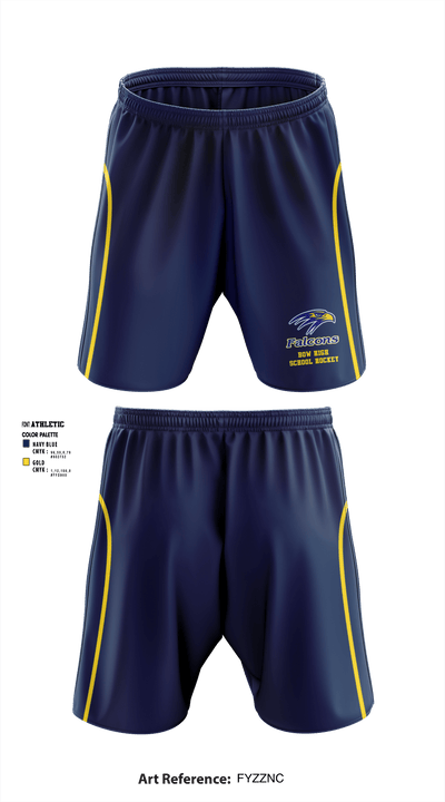 Bow High School Hockey 89275708 Athletic Shorts With Pockets - 1
