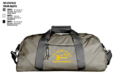 Duffle Bag, US Command Third Fleet, Navy, Teamtime, Team time, sublimation, custom sports apparel, team uniforms, spirit wear, spiritwear, sports uniforms, custom shirts, team store, custom team store, fundraiser sports, apparel fundraiser