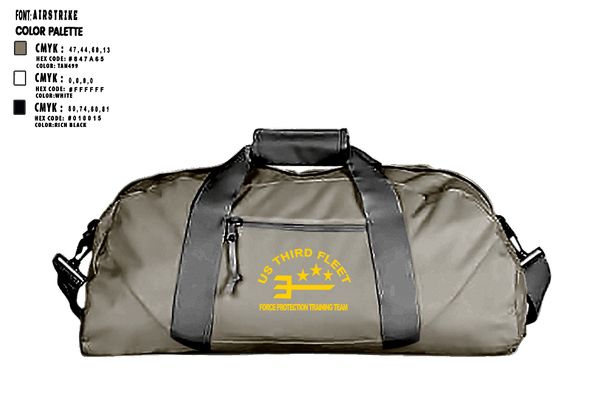 Duffle Bag, US Command Third Fleet, Navy, Teamtime, Team time, sublimation, custom sports apparel, team uniforms, spirit wear, spiritwear, sports uniforms, custom shirts, team store, custom team store, fundraiser sports, apparel fundraiser