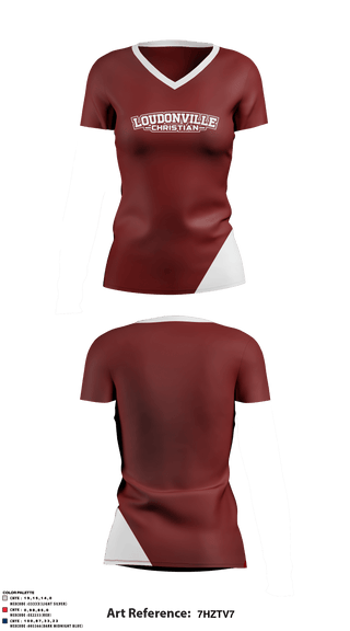 Women's Short Sleeve Vneck Shirt, Loudonville Christian Middle School, Spirit Store, Teamtime, Team time, sublimation, custom sports apparel, team uniforms, spirit wear, spiritwear, sports uniforms, custom shirts, team store, custom team store, fundraiser sports, apparel fundraiser