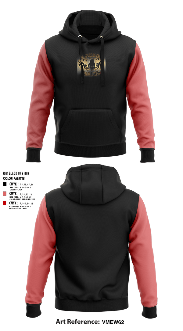 Hoodie, V Squad Bullies, , Teamtime, Team time, sublimation, custom sports apparel, team uniforms, spirit wear, spiritwear, sports uniforms, custom shirts, team store, custom team store, fundraiser sports, apparel fundraiser