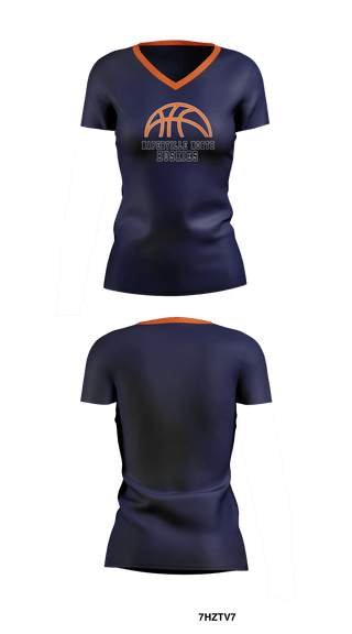Women's Short Sleeve Vneck Shirt, Jr Huskies Basketball, Men's Basketball, Teamtime, Team time, sublimation, custom sports apparel, team uniforms, spirit wear, spiritwear, sports uniforms, custom shirts, team store, custom team store, fundraiser sports, apparel fundraiser