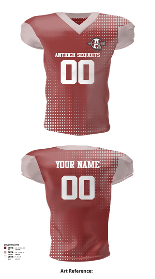 Football Jersey, Antioch Sequoits Football, Spirit Store, Teamtime, Team time, sublimation, custom sports apparel, team uniforms, spirit wear, spiritwear, sports uniforms, custom shirts, team store, custom team store, fundraiser sports, apparel fundraiser