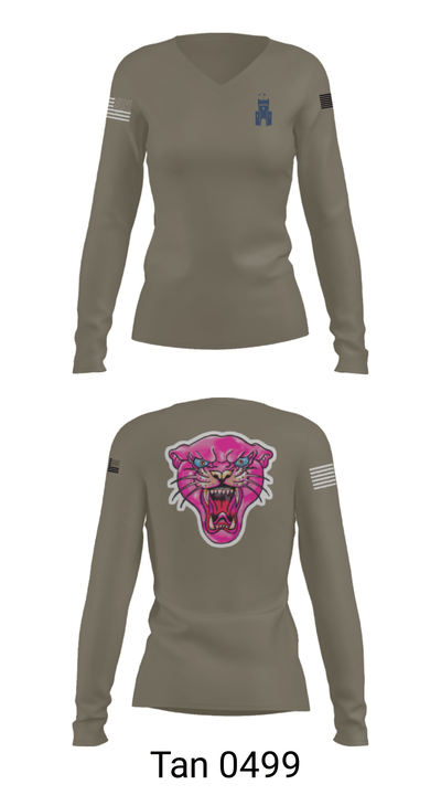 The Citadel 89582044 Women's Long Sleeve V-neck Shirt - 40