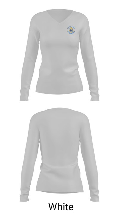 East Carteret High School Band 74588516 Women's Long Sleeve V-neck Shirt - 27