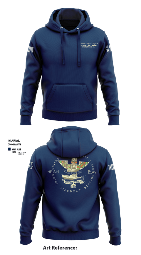 Hoodie, USCG STATION NEAH BAY, Coast Guard, Teamtime, Team time, sublimation, custom sports apparel, team uniforms, spirit wear, spiritwear, sports uniforms, custom shirts, team store, custom team store, fundraiser sports, apparel fundraiser