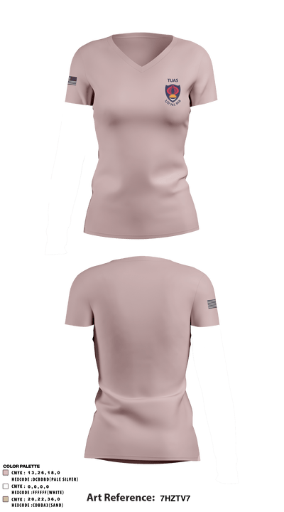 1/741 BEB  TUAS 24256299 Women's Short Sleeve V-neck Shirt - 68