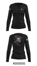 Mobile unit 2 64041633 Women's Long Sleeve V-neck Shirt - 38