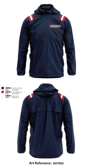 Windbreaker, Merrimack Valley Flag Football, Football, Teamtime, Team time, sublimation, custom sports apparel, team uniforms, spirit wear, spiritwear, sports uniforms, custom shirts, team store, custom team store, fundraiser sports, apparel fundraiser