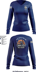 MSU Toledo 42341153 Women's Long Sleeve V-neck Shirt - 3