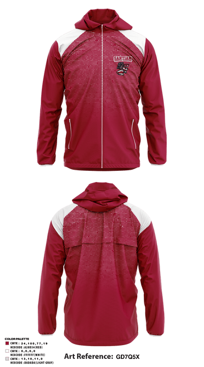 Santiam Christian School Wrestling 60304138 Windbreaker - 4