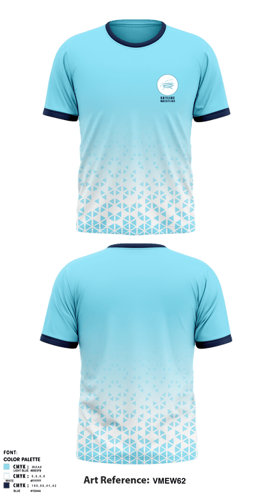 Skyline High School Wrestling 40409969 Short Sleeve Rash Guard Shirt - 1