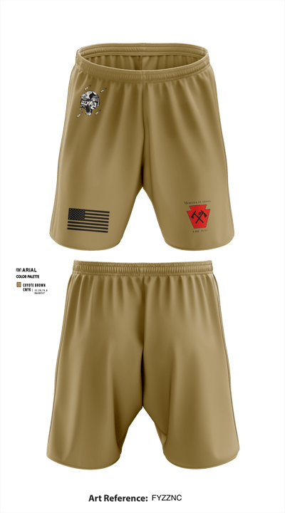 1-111th IN BN 37171288 Athletic Shorts With Pockets - 3