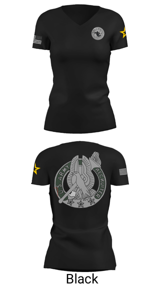 Women's Short Sleeve Vneck Shirt, , Army, Teamtime, Team time, sublimation, custom sports apparel, team uniforms, spirit wear, spiritwear, sports uniforms, custom shirts, team store, custom team store, fundraiser sports, apparel fundraiser