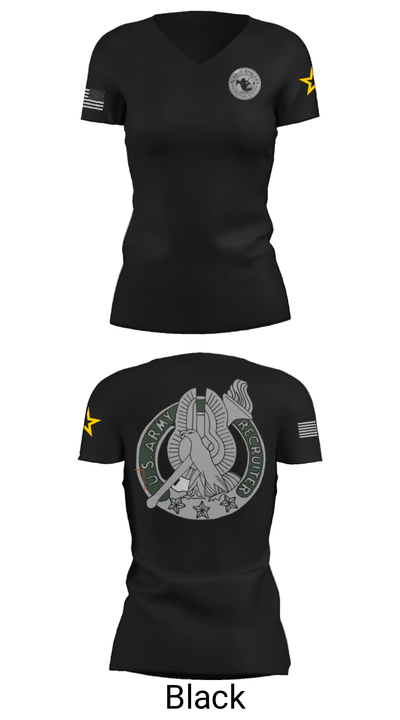 Albany Anglers Recruiting Station 30426253 Women's Short Sleeve V-neck Shirt - 21