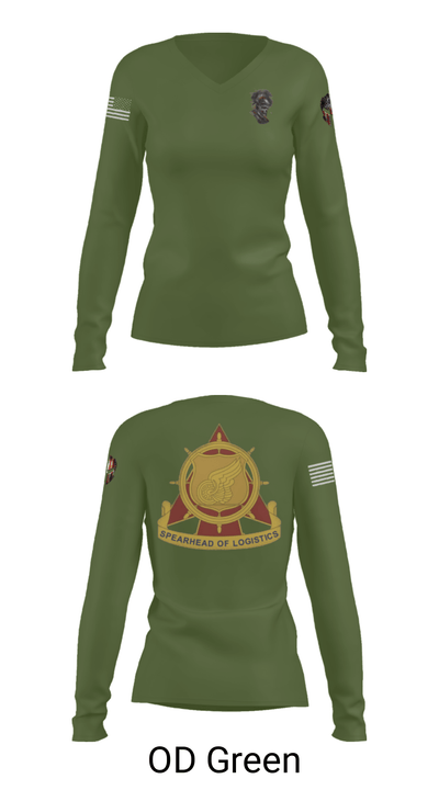 382nd CSSB 66174892 Women's Long Sleeve V-neck Shirt - 39