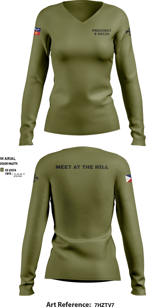 Women's Long Sleeve Vneck Shirt, , Police, Teamtime, Team time, sublimation, custom sports apparel, team uniforms, spirit wear, spiritwear, sports uniforms, custom shirts, team store, custom team store, fundraiser sports, apparel fundraiser