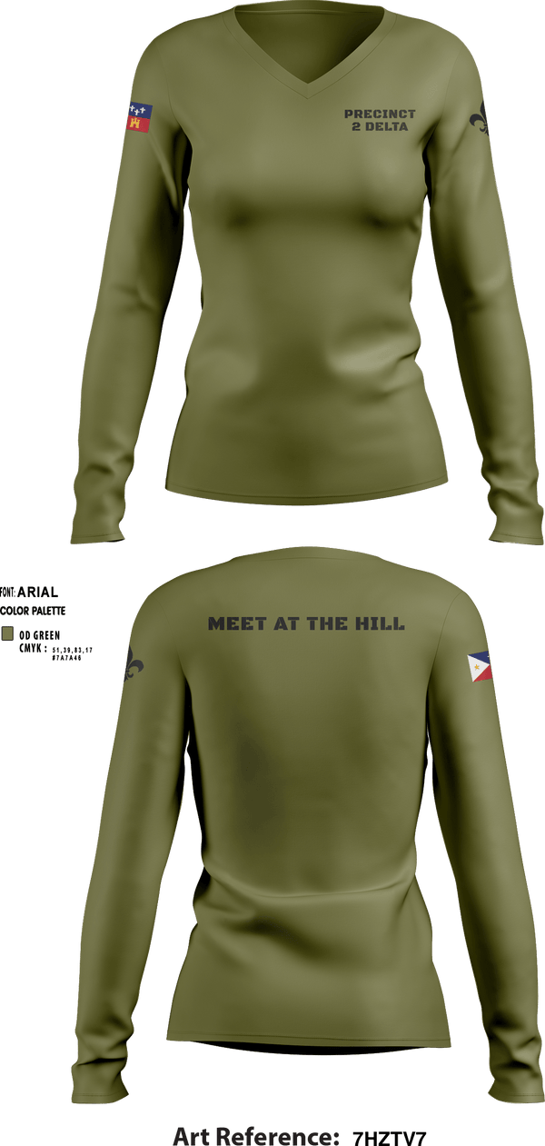 Women's Long Sleeve Vneck Shirt, , Police, Teamtime, Team time, sublimation, custom sports apparel, team uniforms, spirit wear, spiritwear, sports uniforms, custom shirts, team store, custom team store, fundraiser sports, apparel fundraiser
