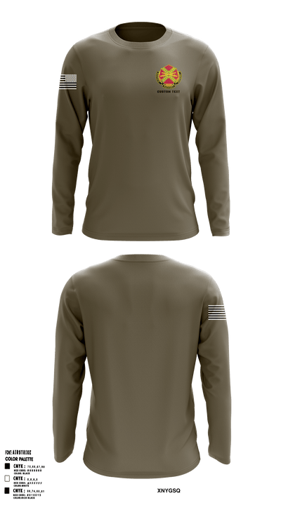USAG Fort Sill 33635328 Long Sleeve Performance Shirt - 50
