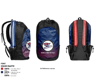 Gear Bag, Colonials Track and Field, Track & Field, Teamtime, Team time, sublimation, custom sports apparel, team uniforms, spirit wear, spiritwear, sports uniforms, custom shirts, team store, custom team store, fundraiser sports, apparel fundraiser