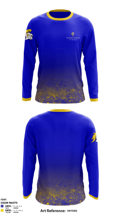 Christian Academy of Indiana 63025914 Long Sleeve Performance Shirt - 1