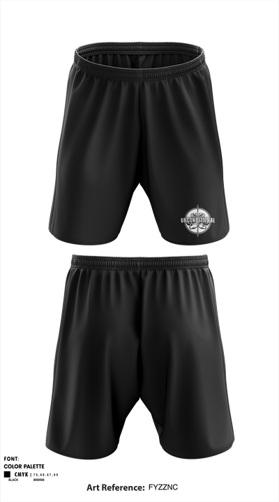 Unconditional Fitness, LLC 13593569 Athletic Shorts With Pockets - 1