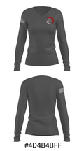 Southeastern Senior High School Cross Country 55292636 Women's Long Sleeve V-neck Shirt - 35
