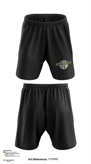 Athletic Shorts With Pockets, Miami Sunset Senior, Men's Volleyball, Teamtime, Team time, sublimation, custom sports apparel, team uniforms, spirit wear, spiritwear, sports uniforms, custom shirts, team store, custom team store, fundraiser sports, apparel fundraiser
