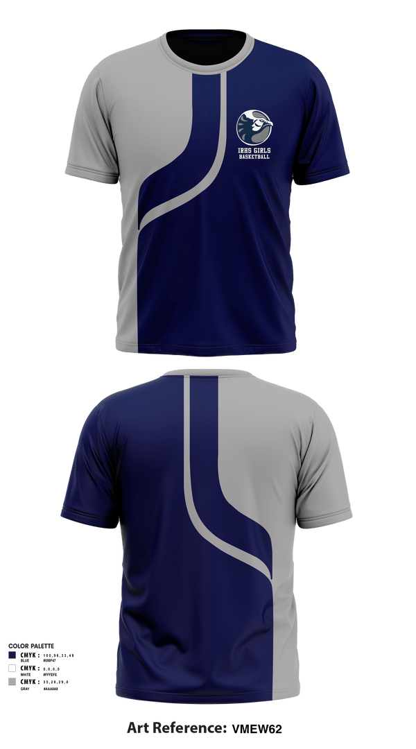 Short Sleeve Performance Shirt, IRHS Girls Basketball, Women's Basketball, Teamtime, Team time, sublimation, custom sports apparel, team uniforms, spirit wear, spiritwear, sports uniforms, custom shirts, team store, custom team store, fundraiser sports, apparel fundraiser