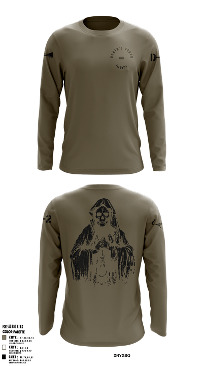 Death's Touch Opie 51753368 Long Sleeve Performance Shirt - 17