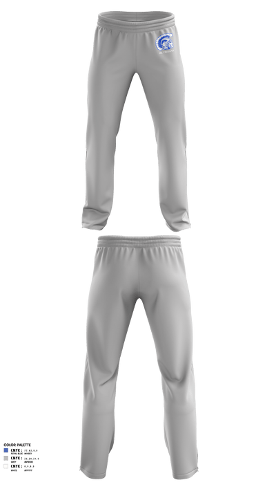 Orland Jr Trojans Football 79293862 Sweatpants - 2