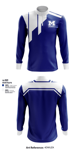 Quarter Zip Jacket, Memorial High School, Spirit Store, Teamtime, Team time, sublimation, custom sports apparel, team uniforms, spirit wear, spiritwear, sports uniforms, custom shirts, team store, custom team store, fundraiser sports, apparel fundraiser