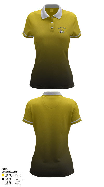 J-Town Strikers 3400219 Women's Short Sleeve Performance Polo  - 1