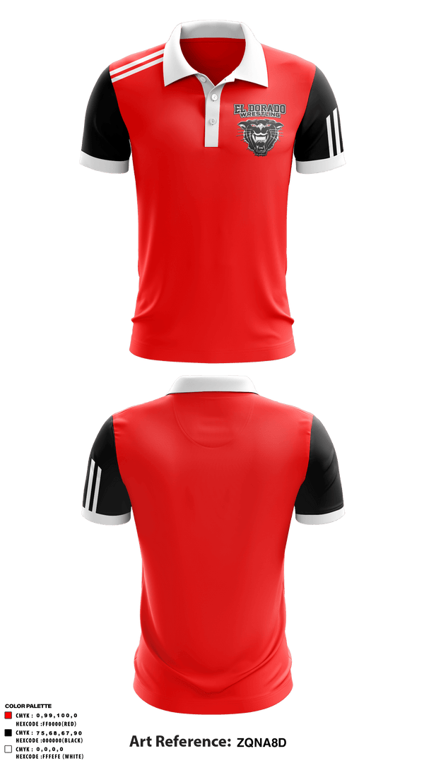 Short Sleeve Performance Polo, El Dorado High School Wrestling, Wrestling, Teamtime, Team time, sublimation, custom sports apparel, team uniforms, spirit wear, spiritwear, sports uniforms, custom shirts, team store, custom team store, fundraiser sports, apparel fundraiser